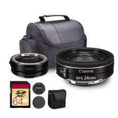 Canon MOUNT ADAPTER EF-EOS R
Canon EFS 24mm
Canon CNT
64 GB