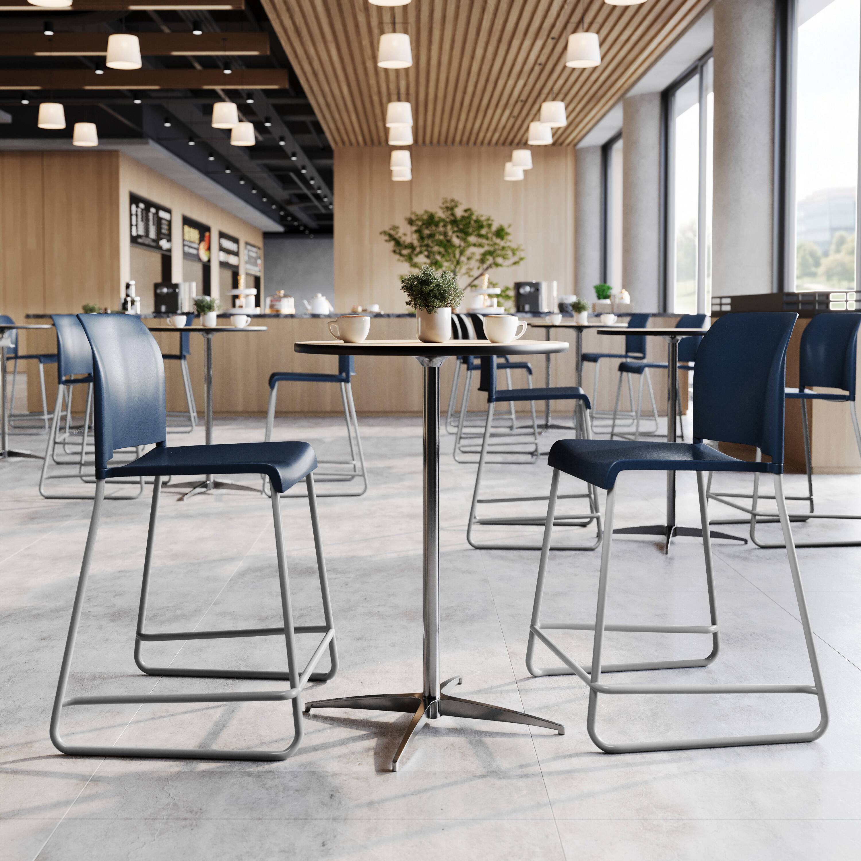 Emma + Oliver Calliope Set of 3 Stackable Office Reception Counter ...