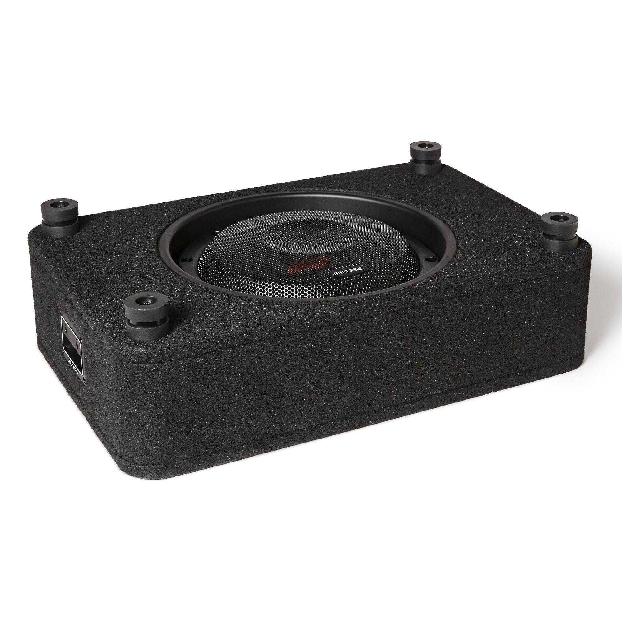 Alt View 3. Alpine - Alpine RS-SB10 10" Alpine Halo R-Series "R2" Preloaded Subwoofer Enclosure - Black/Gray.