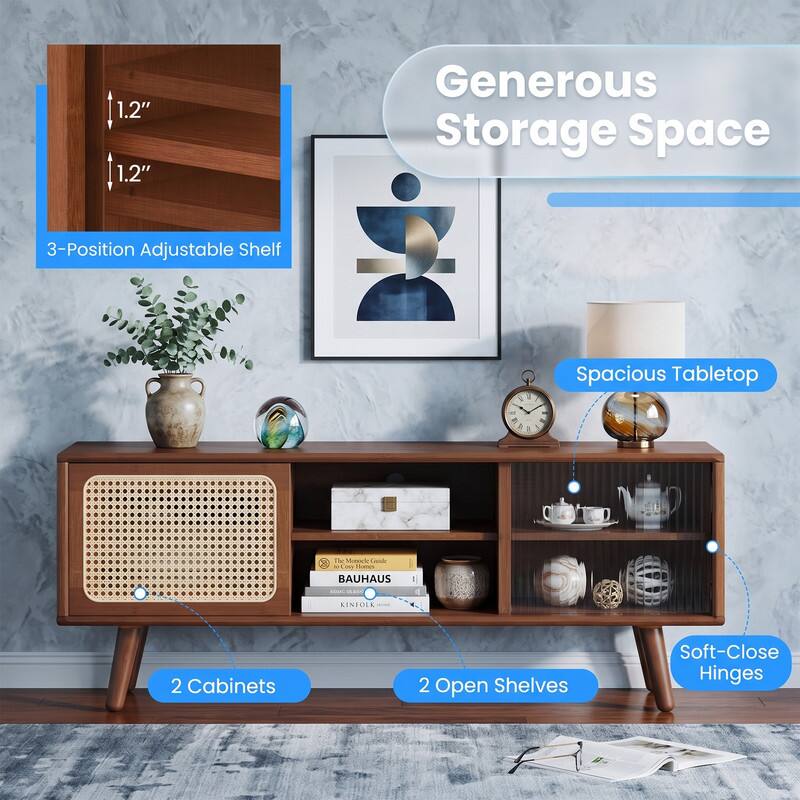 1.2" 1.2"

Generous Storage Space

3-Position Adjustable Shelf

Spacious Tabletop

The Menocle Guide to Cosy Homes BAUHAUS

KINFOLK

2 Cabinets

2 Open Shelves

Soft-Close Hinges