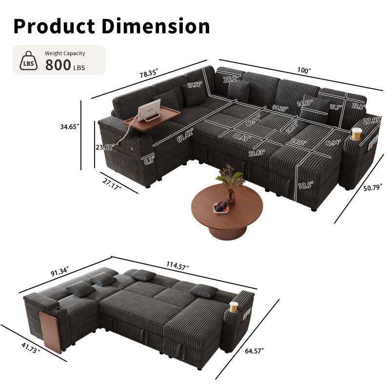 Product Dimension  
Weight Capacity: 800 LBS  

- 78.35"  
- 100"  
- 34.65"  
- 23.62"  
- 27.17"  
- 6.8"  
- 61.42"  
- 1417  
- 8025  
- 4094  
- 18:11  
- 44.49  
- 2009  
- 22.83  
- 18.5"  
- 1.7"  
- 40.94"  
- 22.89"  
- 27.95"  
- 50.79"  
- 91.34"  
- 114.57"  
- 41.73"  
- 64.57"