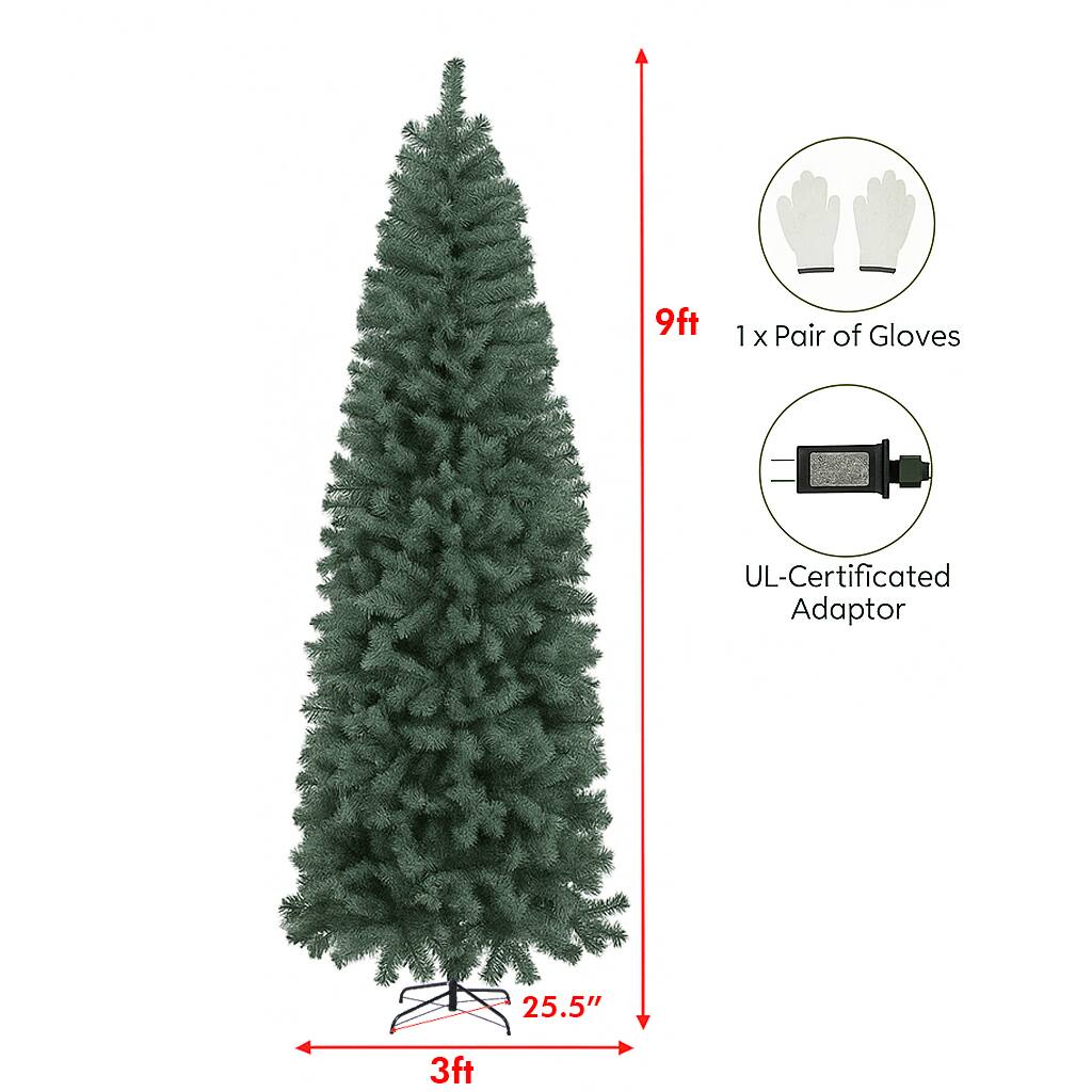 9ft 1 X Pair of Gloves UL-Certified Adaptor 25.5" 3ft