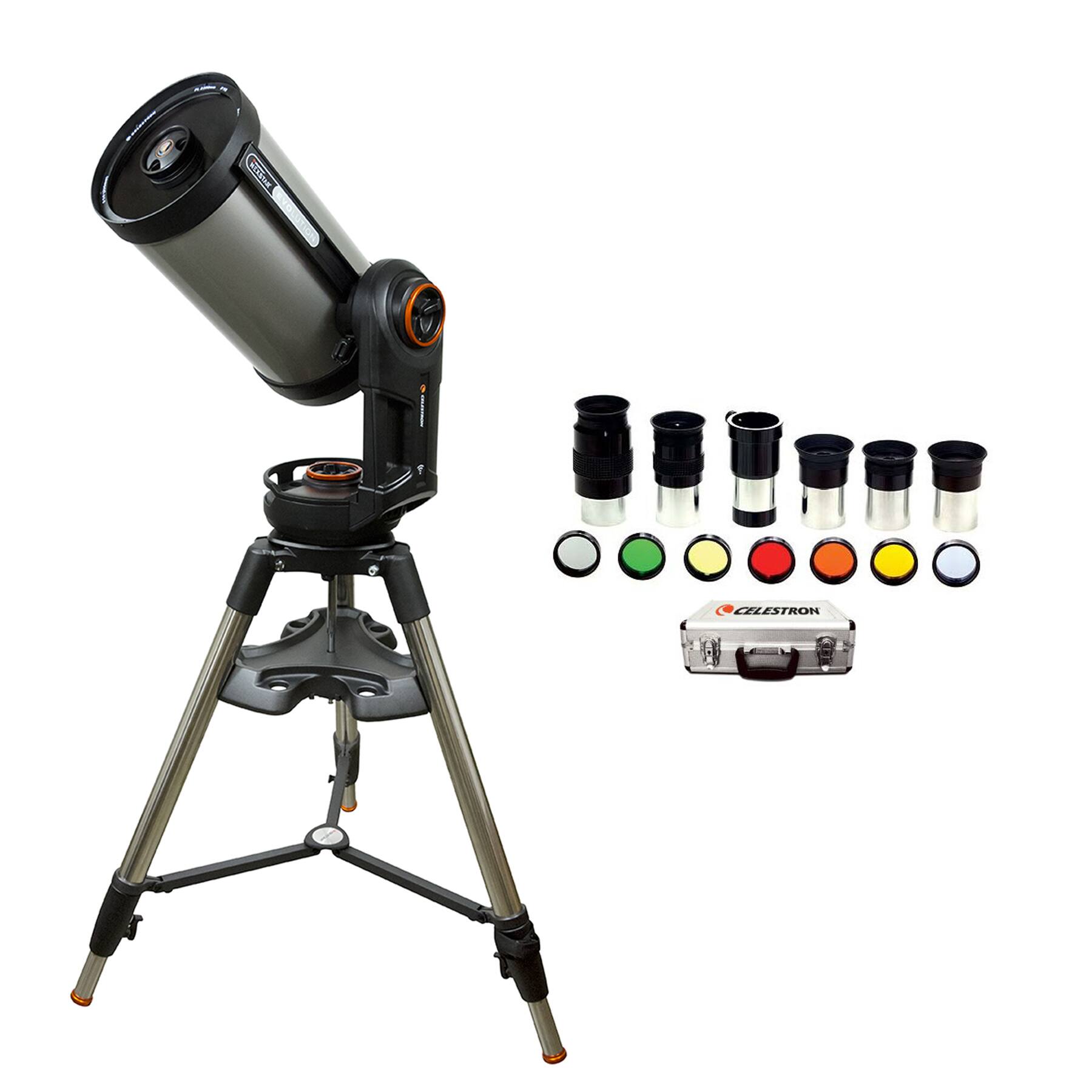 Angle. Celestron - Celestron NexStar Evolution Series 9.25" Telescope + Telescope Accessory Kit.