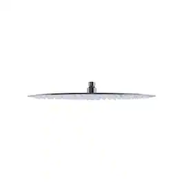 Alfi - Solid Brushed 16" Round Ultra Thin Rain Shower Head - Stainless Steel