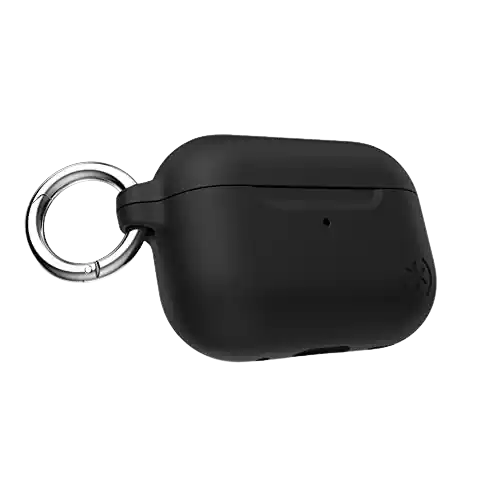 Front. Speck - Speck Products Presidio W/Soft Touch for Airpods Pro 2nd/1st Generation Case Black/Bright Silver - Black/Bright Silver.