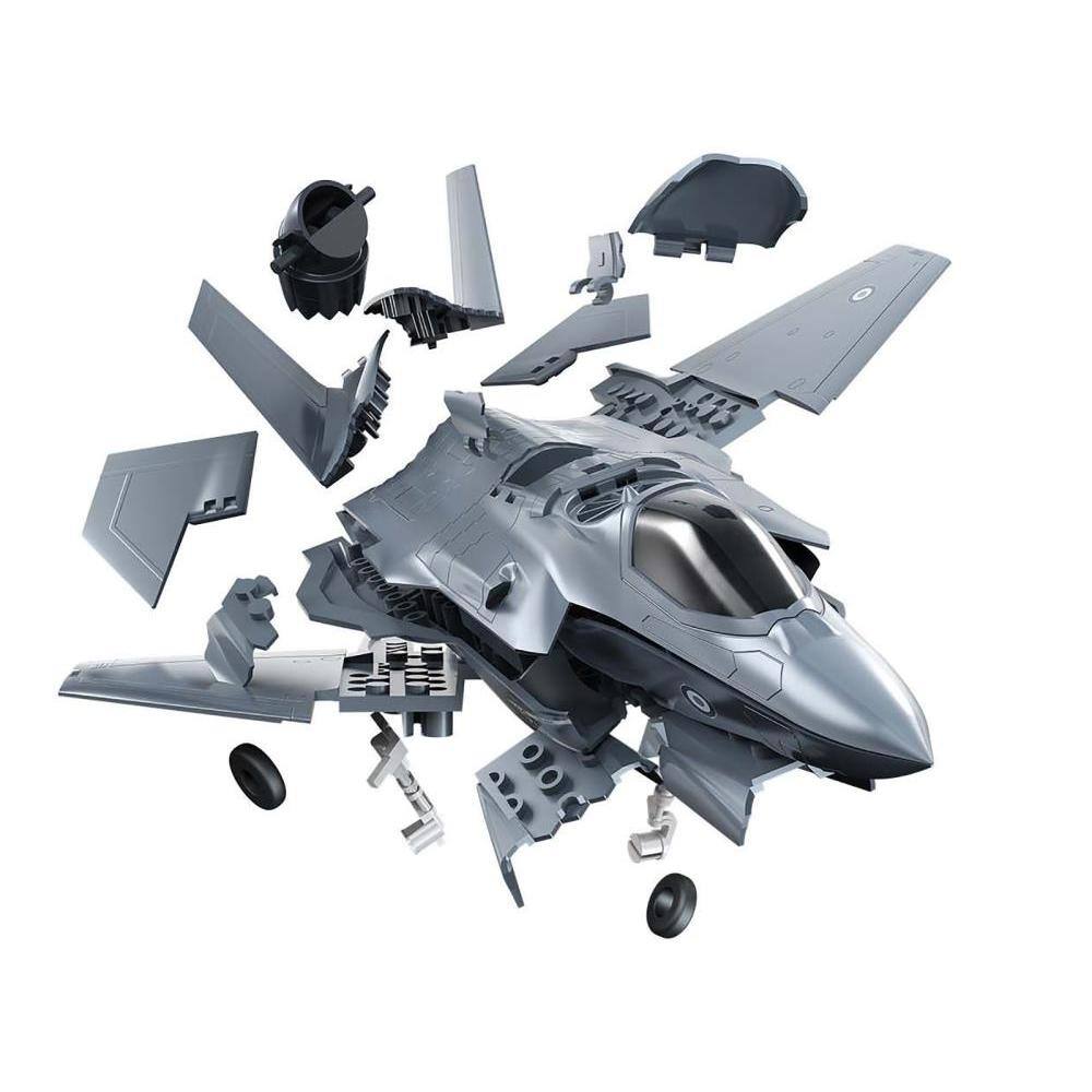 Back. Airfix Quickbuild - Skill 1 Model Kit F-35 Lightning II Snap Together Painted Plastic Model Airplane Kit by Airfix Quickbuild - Multi.