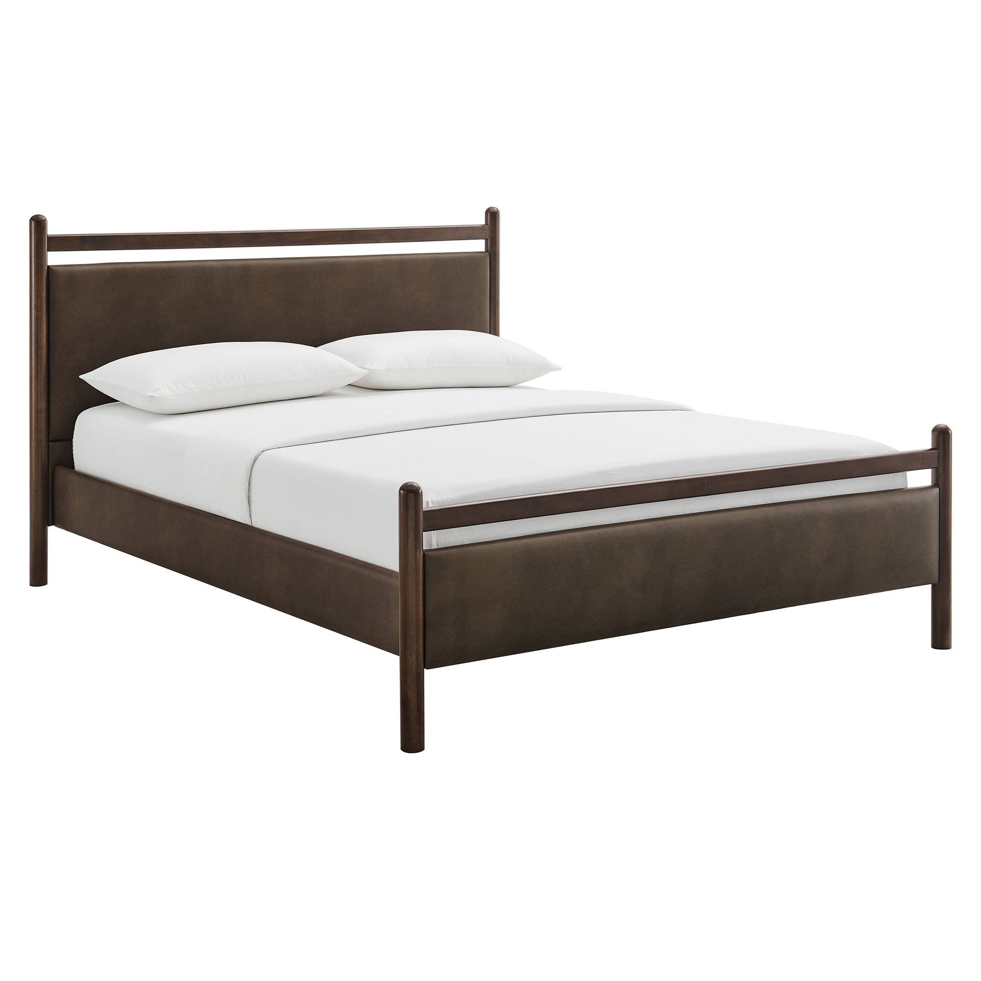 Alt View 2. Modway - Ginny Platform Bed Frame by Modway - Wenge Mushroom.