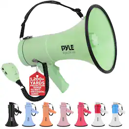 PYLE - 50W Megaphone Bullhorn - Portable, Automatic