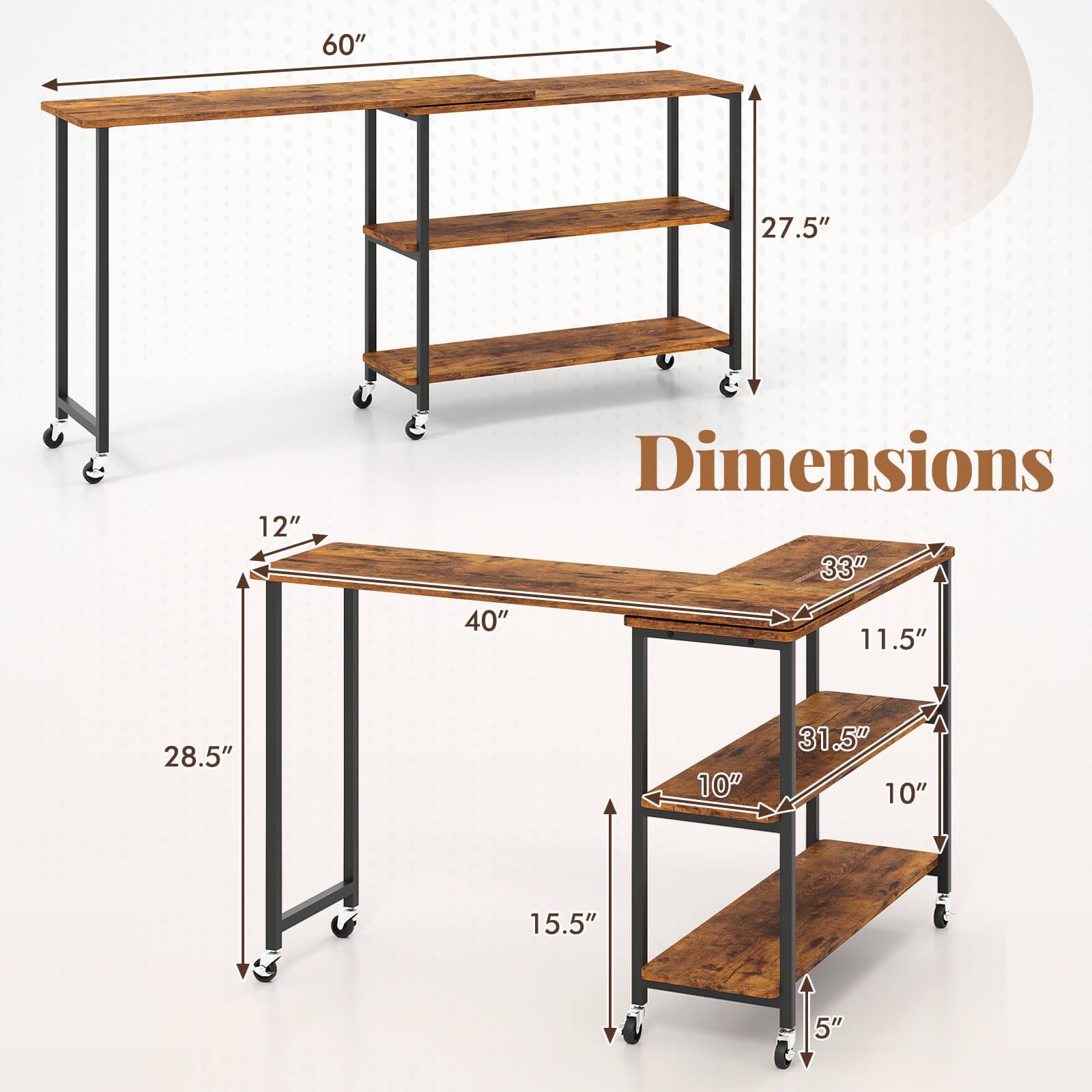 - 60" (length)
- 27.5" (height)
- 12" (depth)
- 40" (length)
- 28.5" (height)
- 15.5" (depth)
- 33" (length)
- 11.5" (height)
- 31.5" (length)
- 10" (height)
- 10" (depth)
- 5" (height)