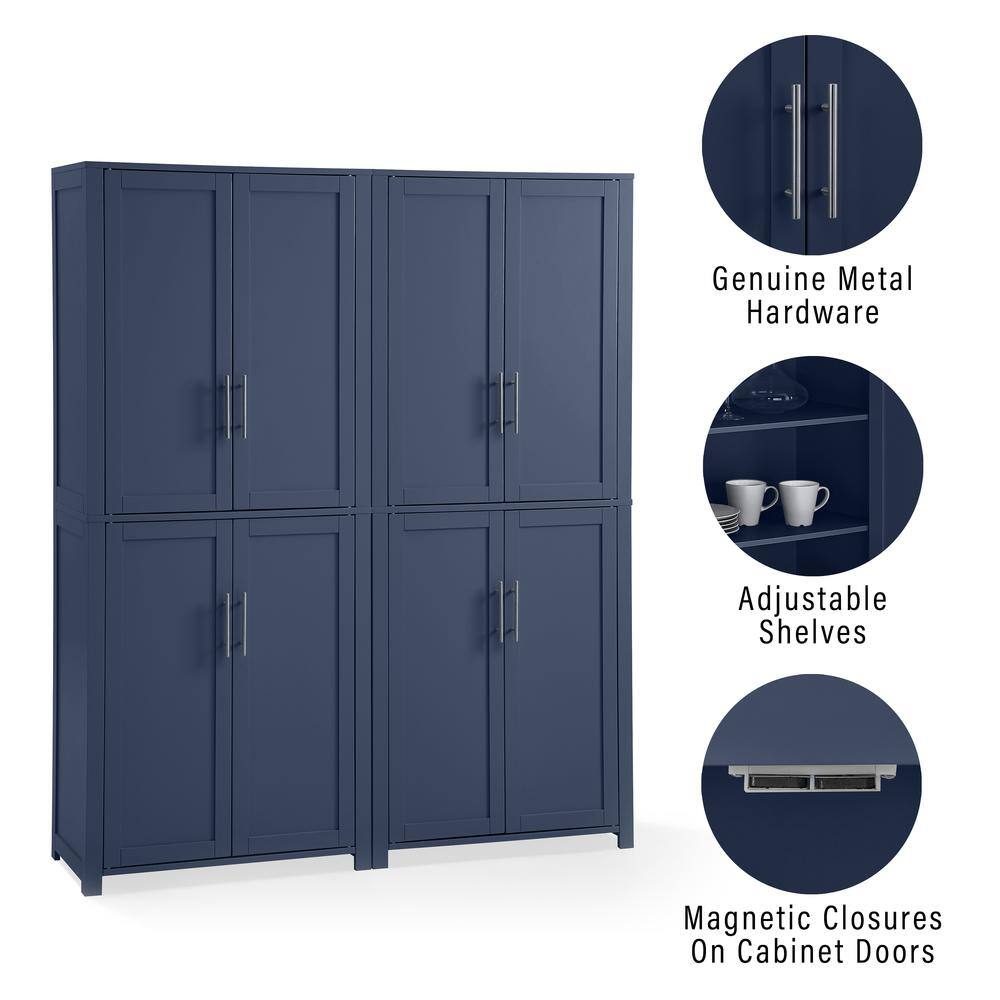 Genuine Metal Hardware Adjustable Shelves Magnetic Closures On Cabinet Doors