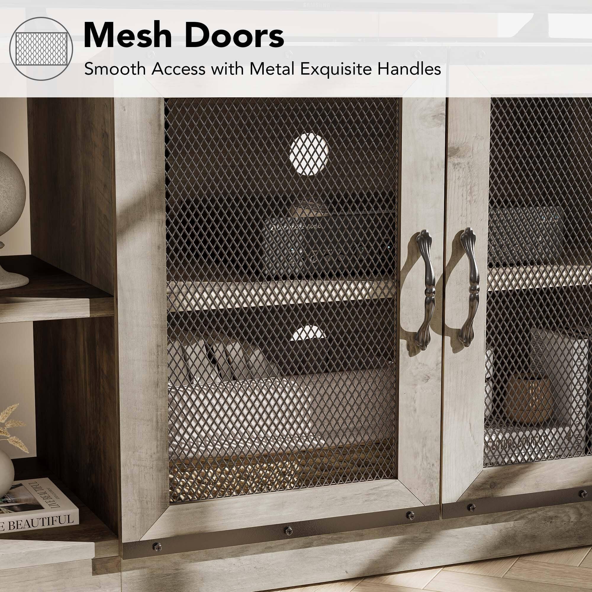 Mesh Doors  
Smooth Access with Metal Exquisite Handles