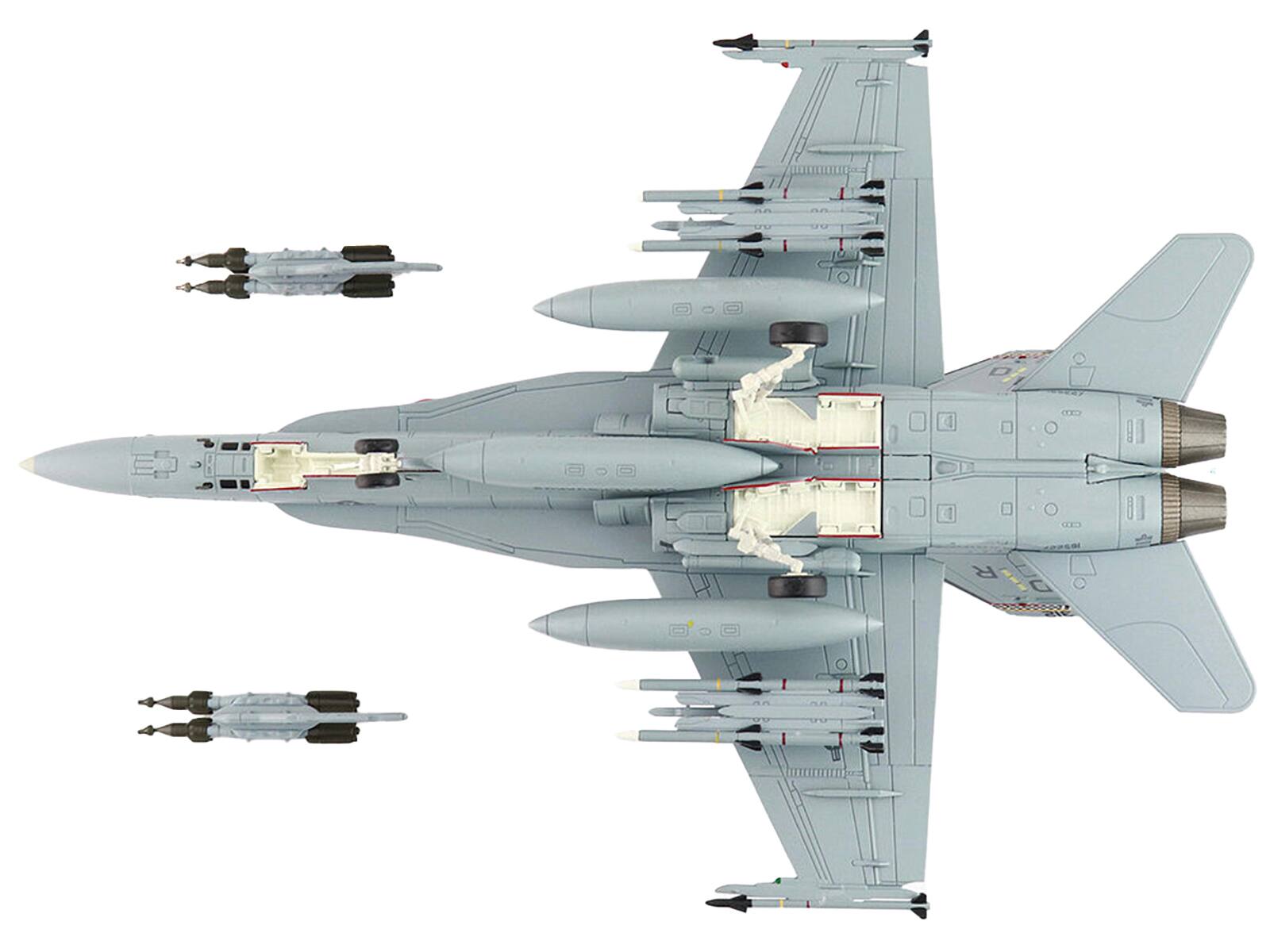 Back. Hobby Master - McDonnell Douglas F/A-18C Hornet VMFA-312 MCAS Iwakuni Yamaguchi Japan 2022 United States Marines Air Power 1/72 - Grey.