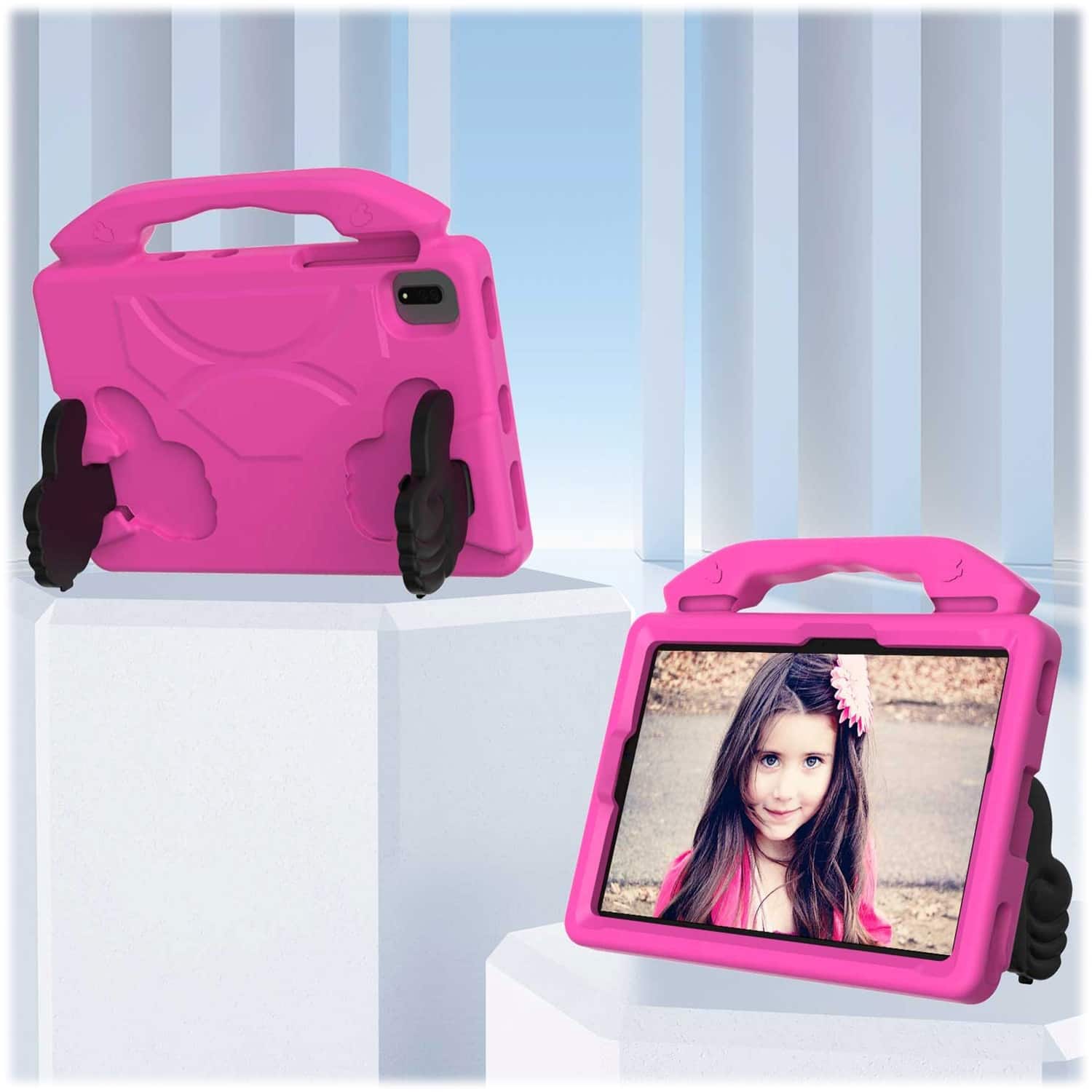 Alt View 14. SaharaCase - KidProof Case for Samsung Galaxy Tab A9+ - Pink.