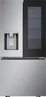 LG - 33-in Wide 24.5 Cu. Ft. French Door Standard-Depth MAX Smart Refrigerator with Dual Ice Maker with Craft Ice - Stainless Steel