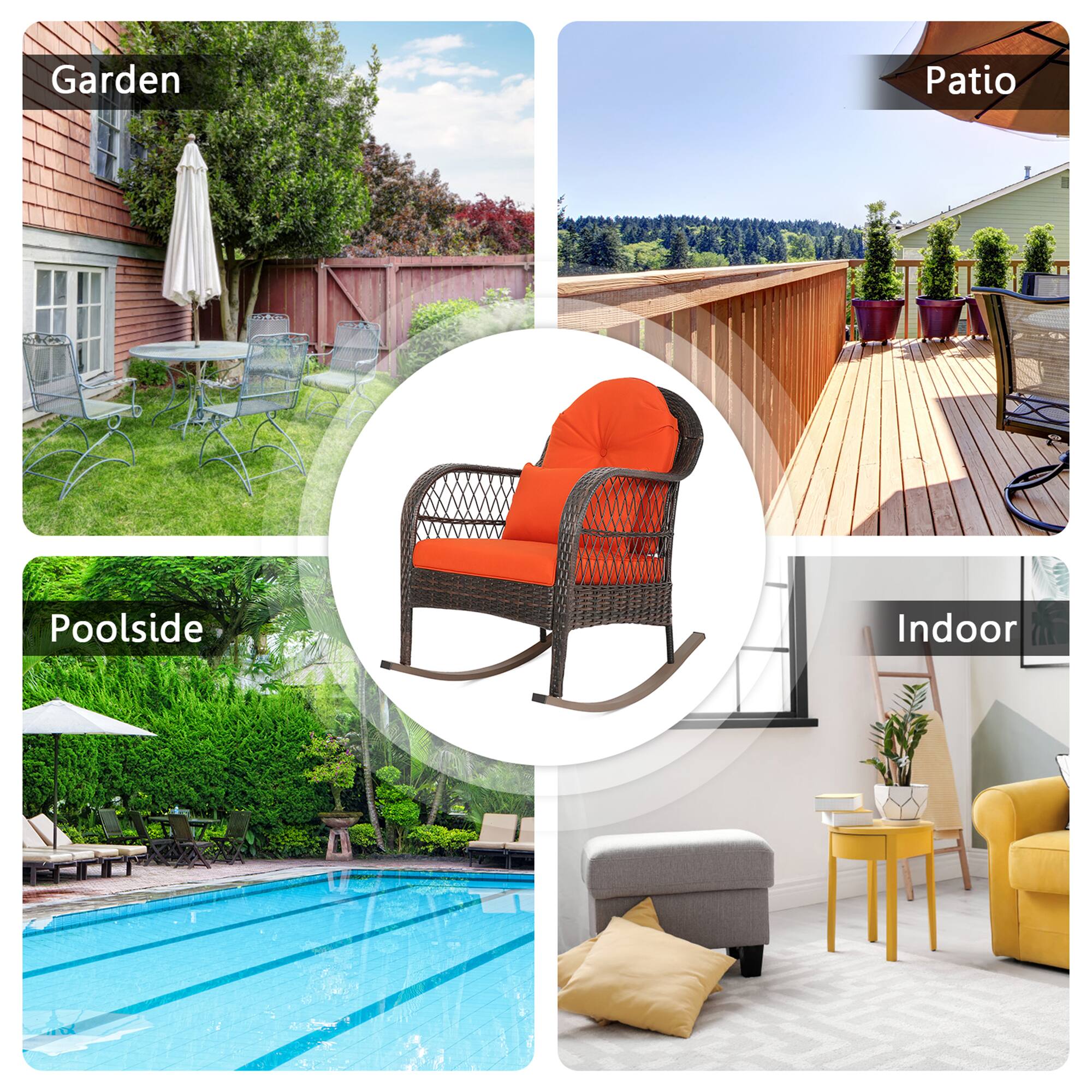 Garden  
Patio  
Poolside  
Indoor
