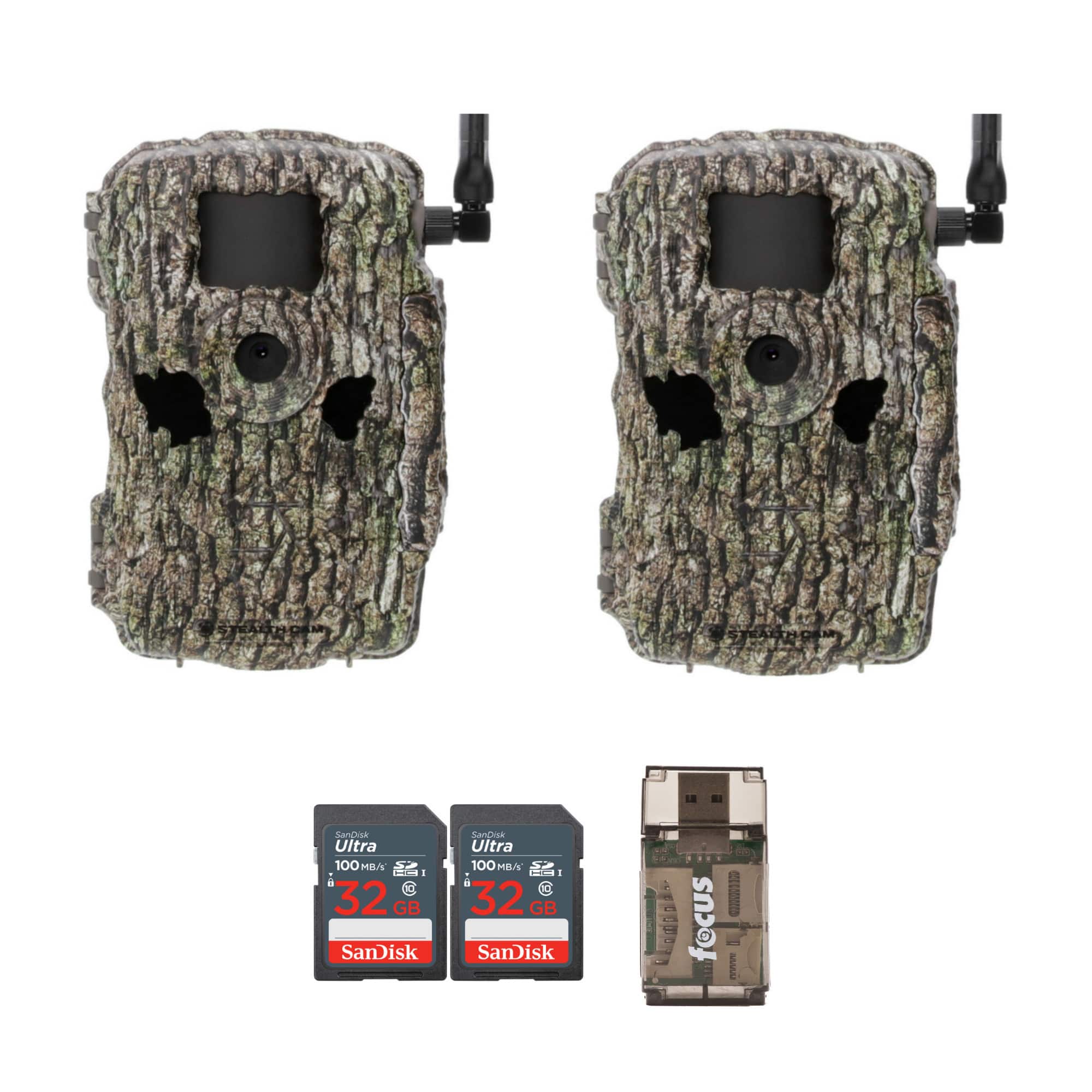 Stealth Cam - Fusion XPro 36MP Camera Dual Carrier with SD and Card Reader(2-Pack)