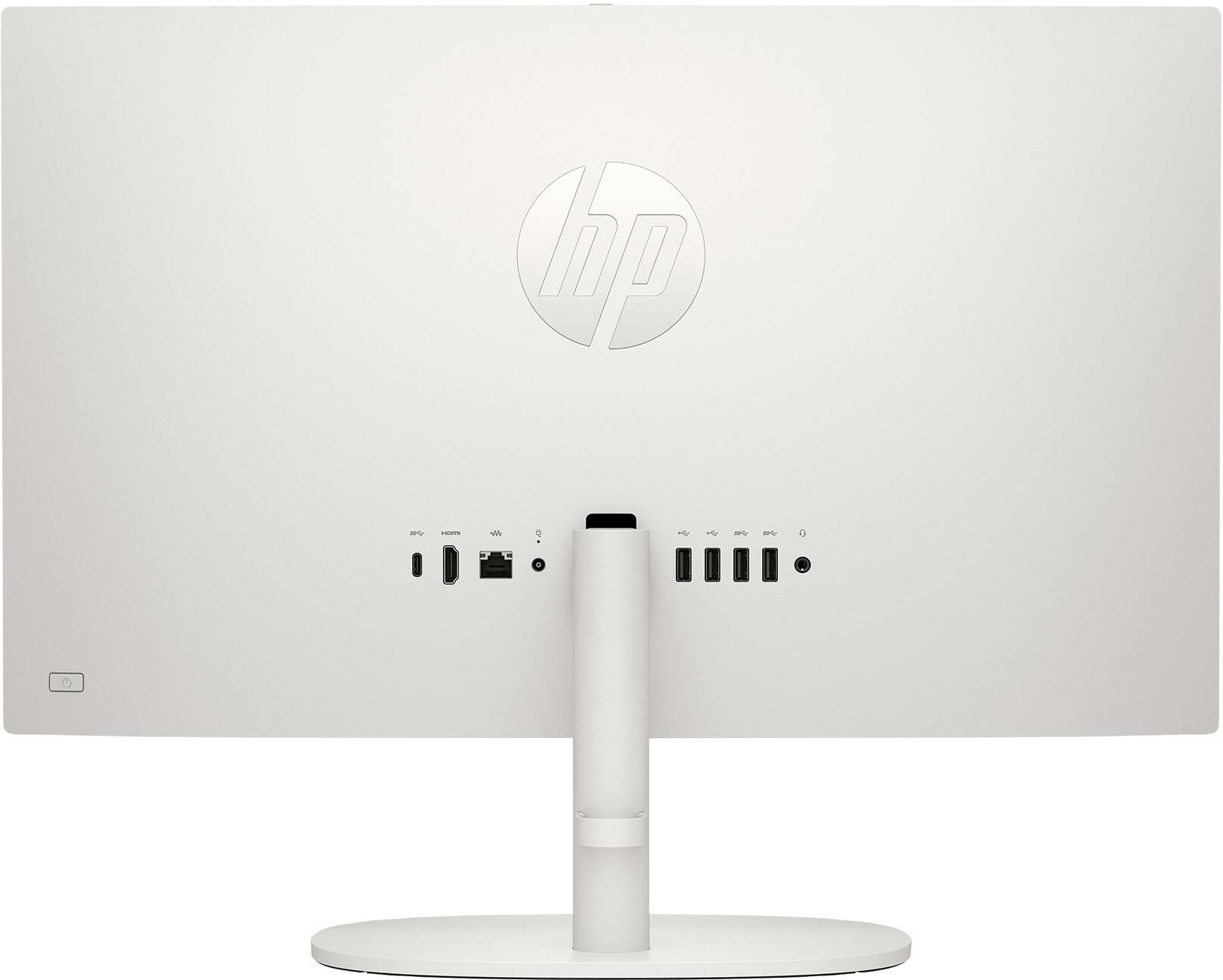 Alt View 6. HP - 21.5" All-in-One - Intel N100 - 8GB Memory - 128GB UFS - Cashmere White.