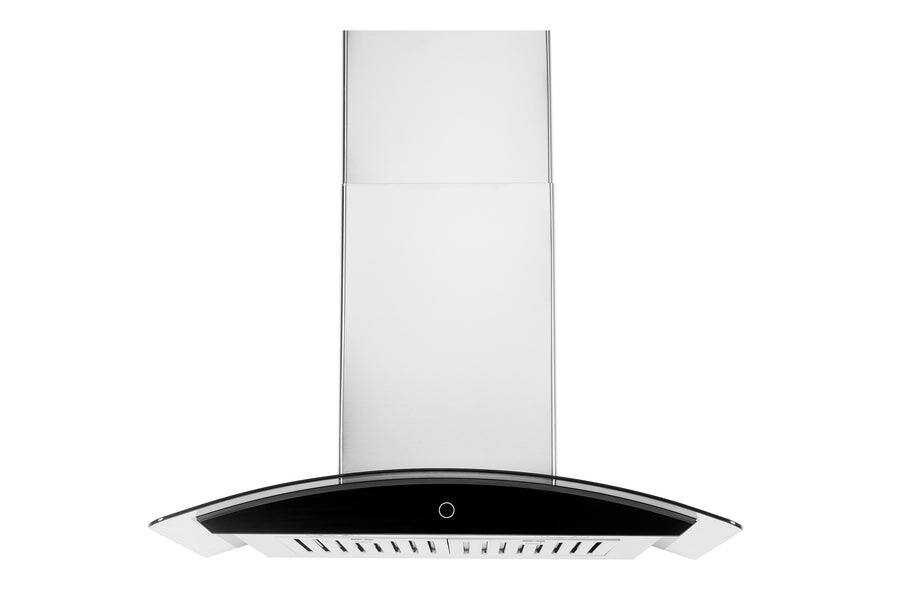 Hauslane - 30 inches - Convertible - Wall Range Hood - Silver
