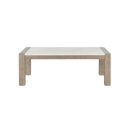 Global Furniture USA - Contemporary Coffee Table, Natural,White - Brown