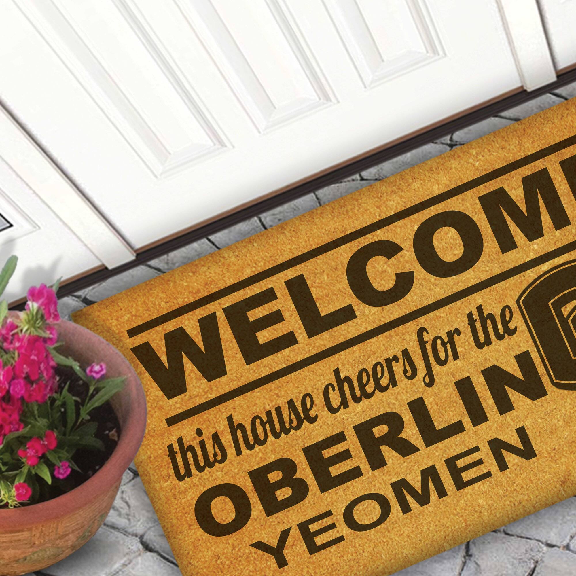 WELCOME  
this house cheers for the  
OBERLIN  
YEOMEN