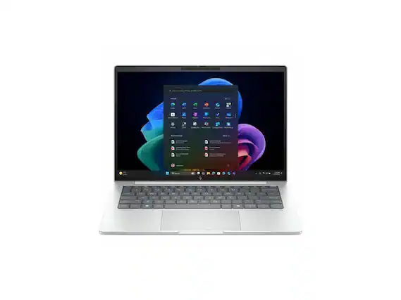 Front. HP - HP EliteBook 8 G1i 16" Touch - Intel Core Ultra 7 - 32 GB - 1 TB SSD - Glacier Silver - Windows 11 Pro - Gray.