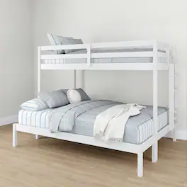 Grain & Grove - Bear Plywood Twin XL/Queen Bunk, Brushed - White