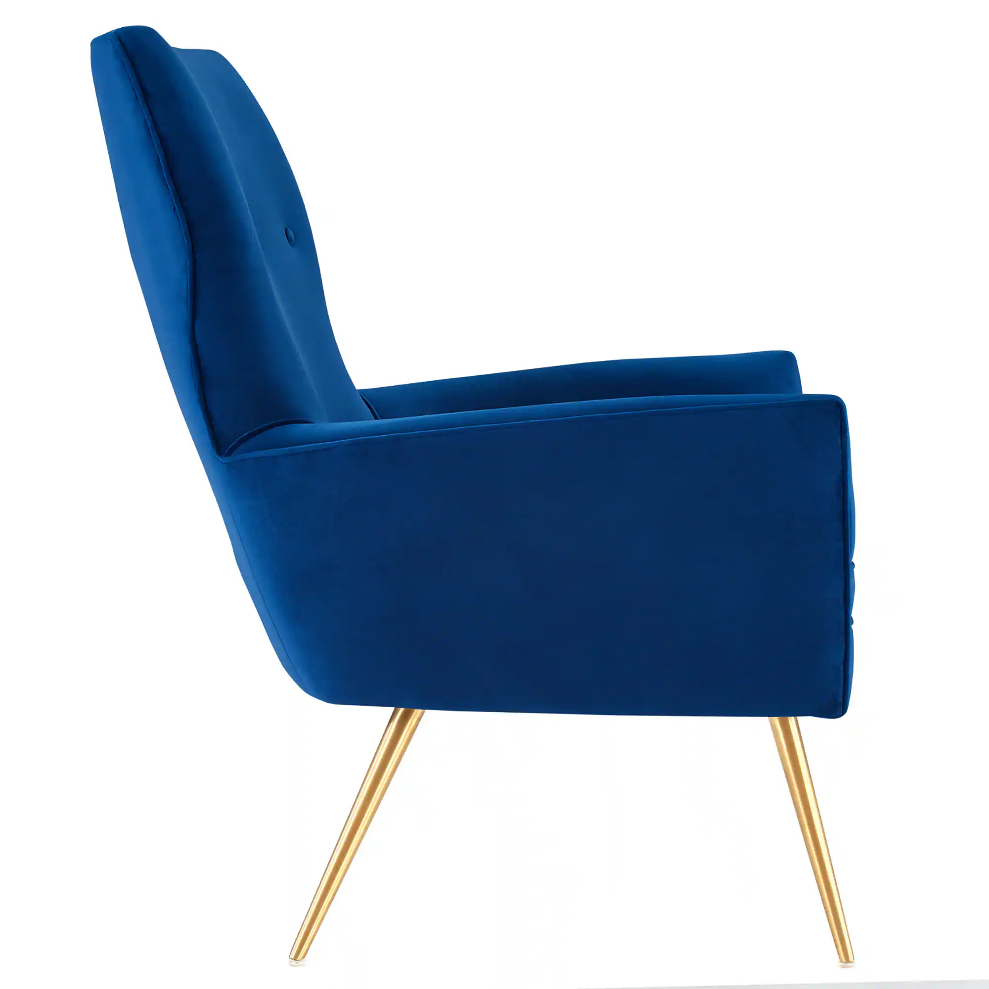 Alt View 1. Modway - Renata Button Tufted Performance Velvet Armchair by Modway - Navy.