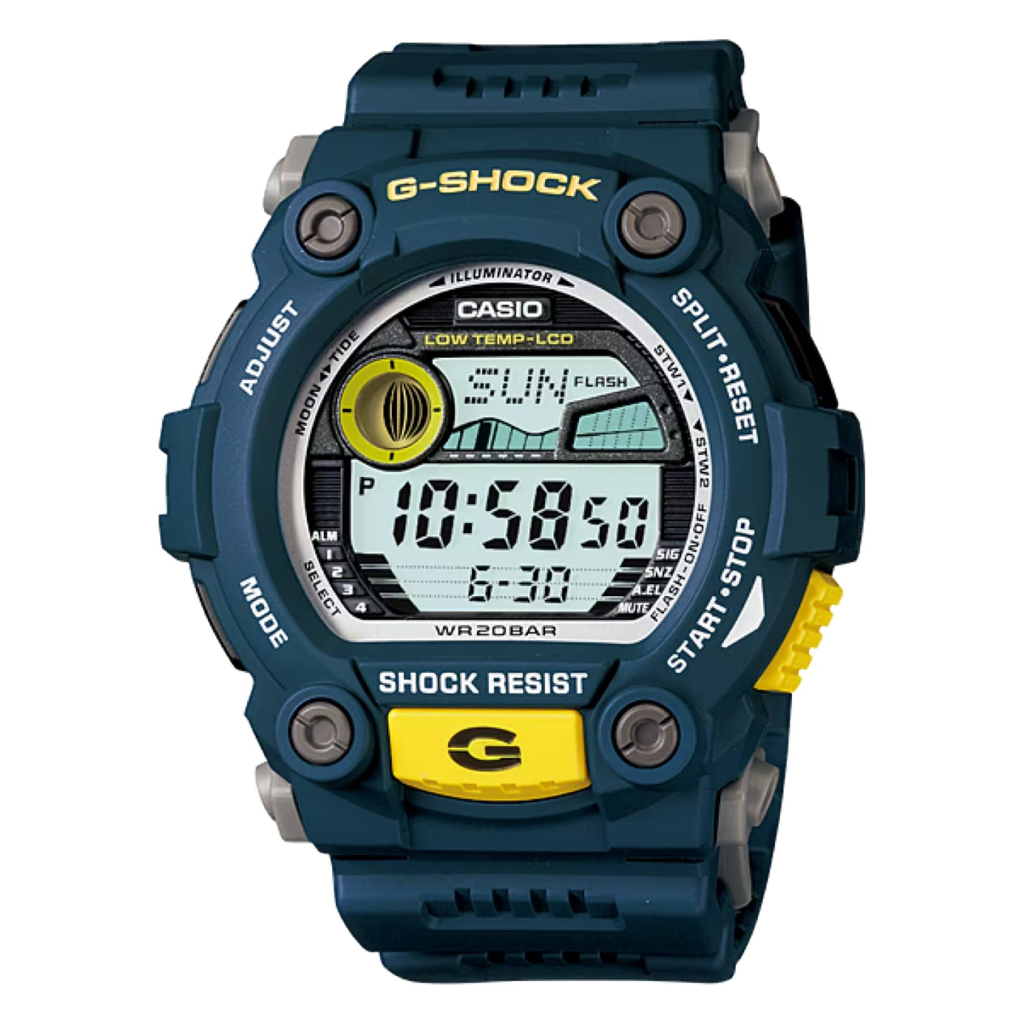Casio - G-SHOCK Men's Dial Digital Watch Resin Strap - G-7900-2DR - Blue