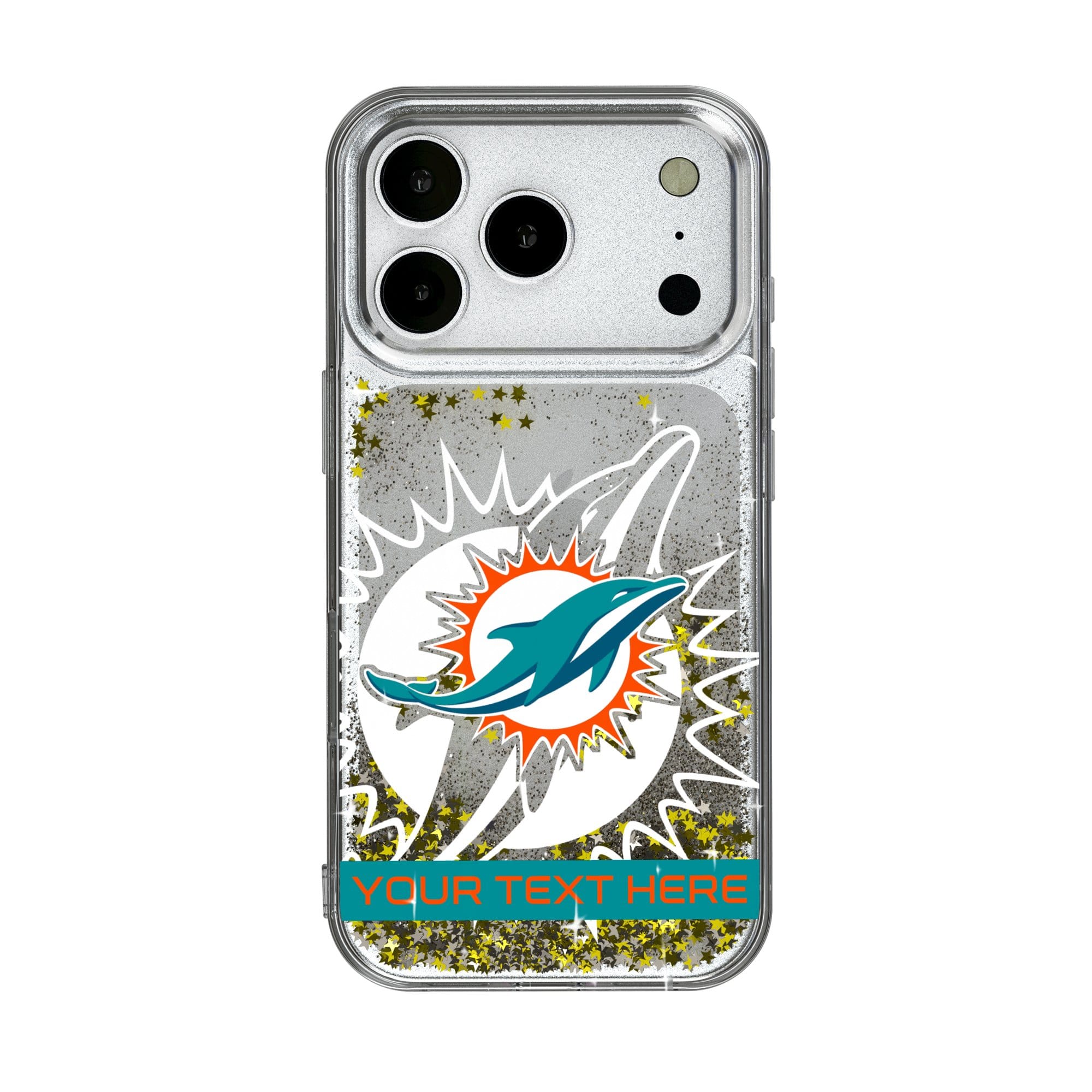 Keyscaper - NFL - Miami Dolphins Personalized Tilt Design iPhone Glitter Phone Case - 14 Pro - Multicolor price history on PriceWatchPro