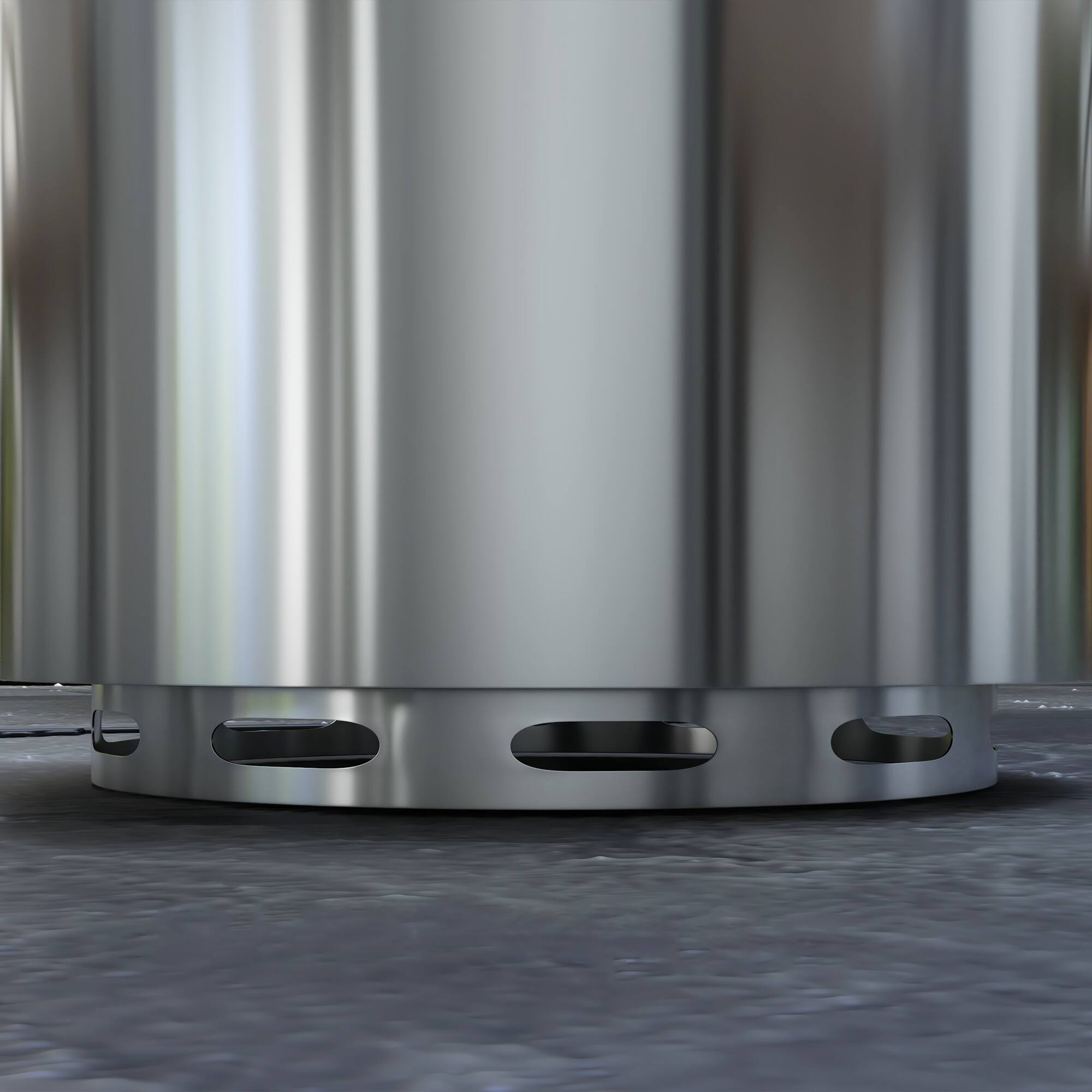 Alt View 8. Outsunny - Smokeless Fire Pit, 19" Portable Wood Burning Firepit with Poker, Low Smoke Camping Bonfire Stove - Silver.