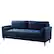 Angle. Lifestyle Solutions - Langford Sofa with Upholstered Fabric and Eucalyptus Wood Frame - Navy Blue.