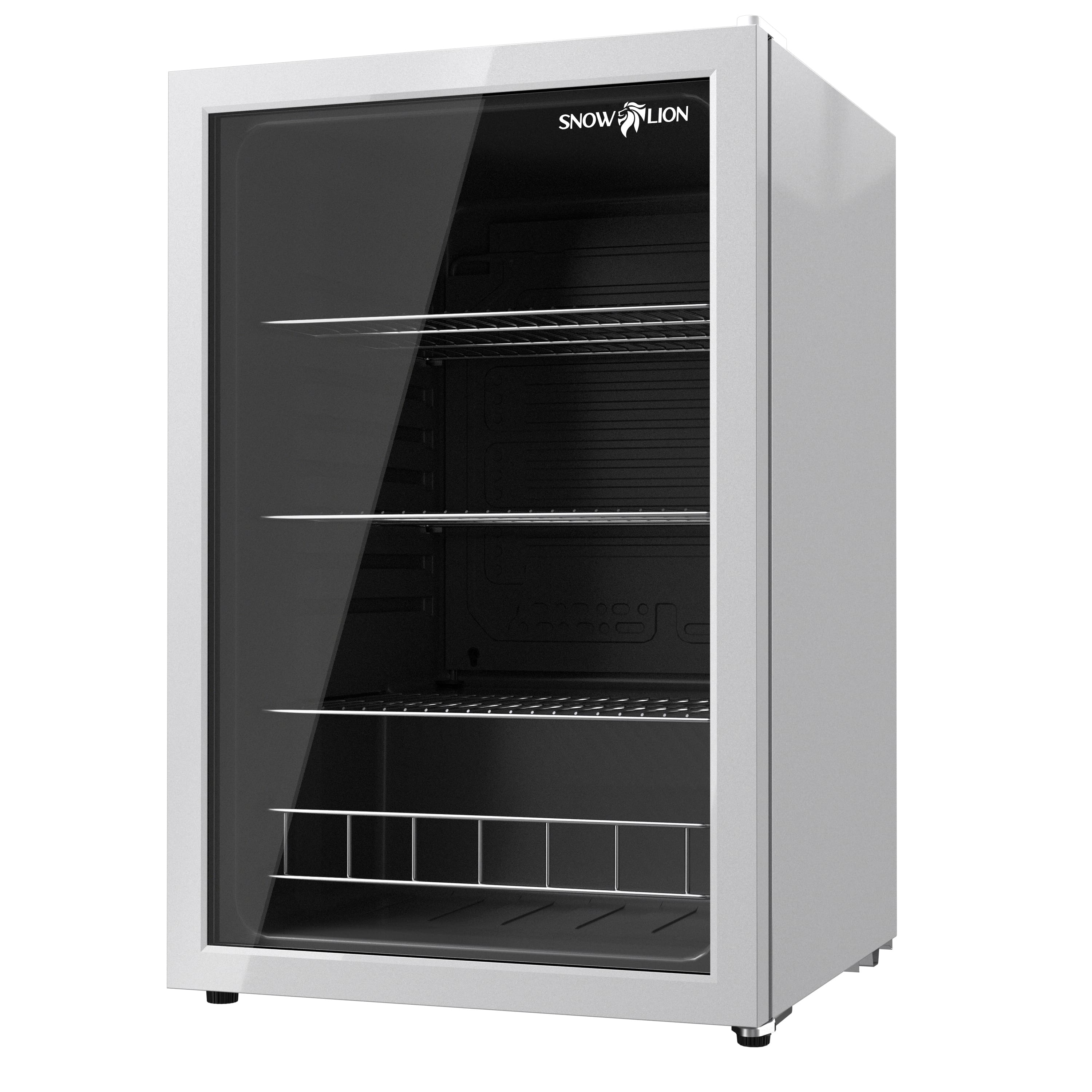 ProMounts - Snowlion 131 L / 4.6 cu ft Beverage Refrigerator — Freestanding, Glass Door, Finish - White