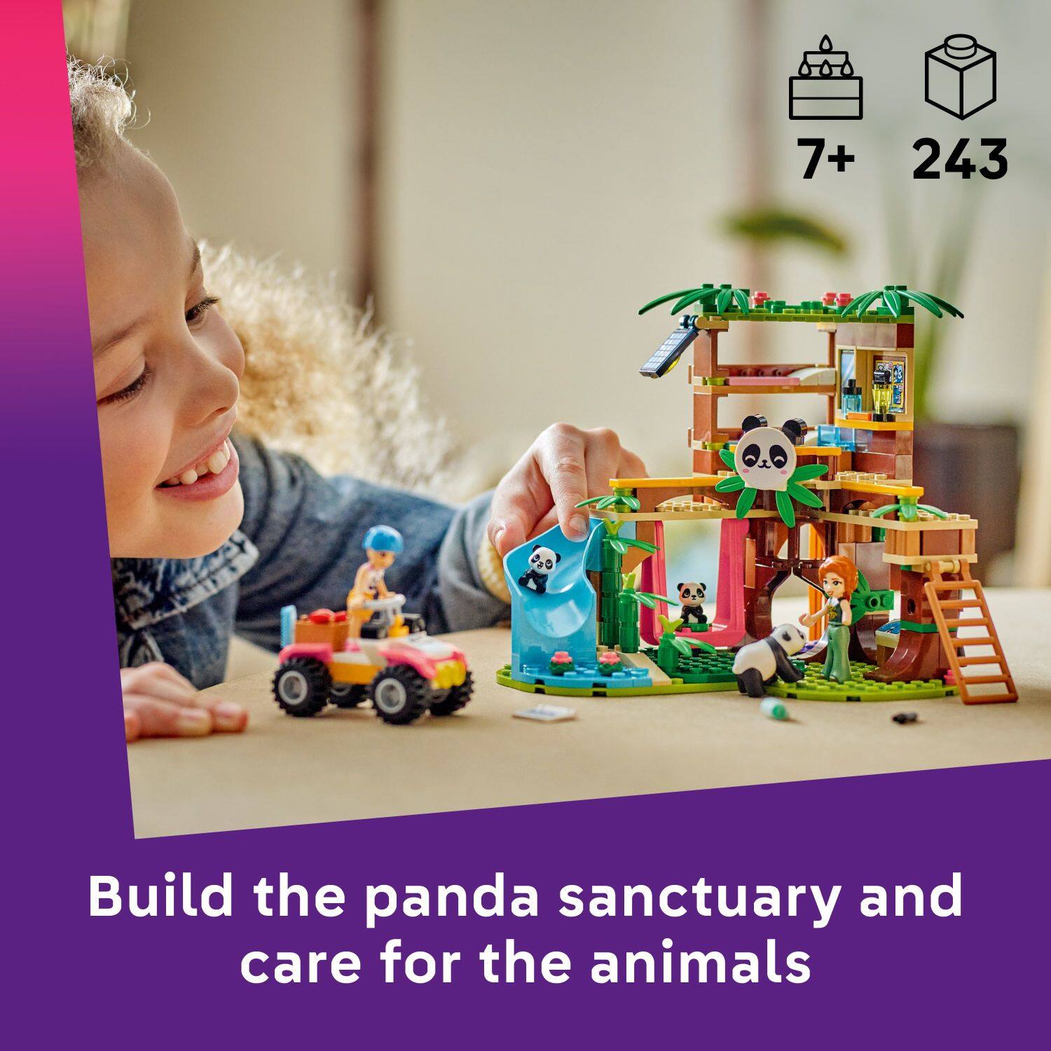 7+ 243 Build the panda sanctuary and care for the animals