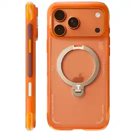 TORRAS - Ostand Q3 Air, Shockproof Magnetic Case with 360° Stand, iPhone 17 Pro - Cosmic Orange