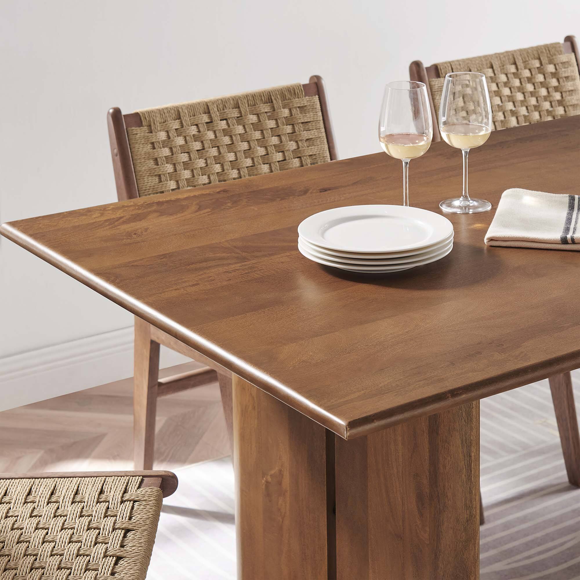 Alt View 7. Modway - Amistad 72" Dining Table - Brown.