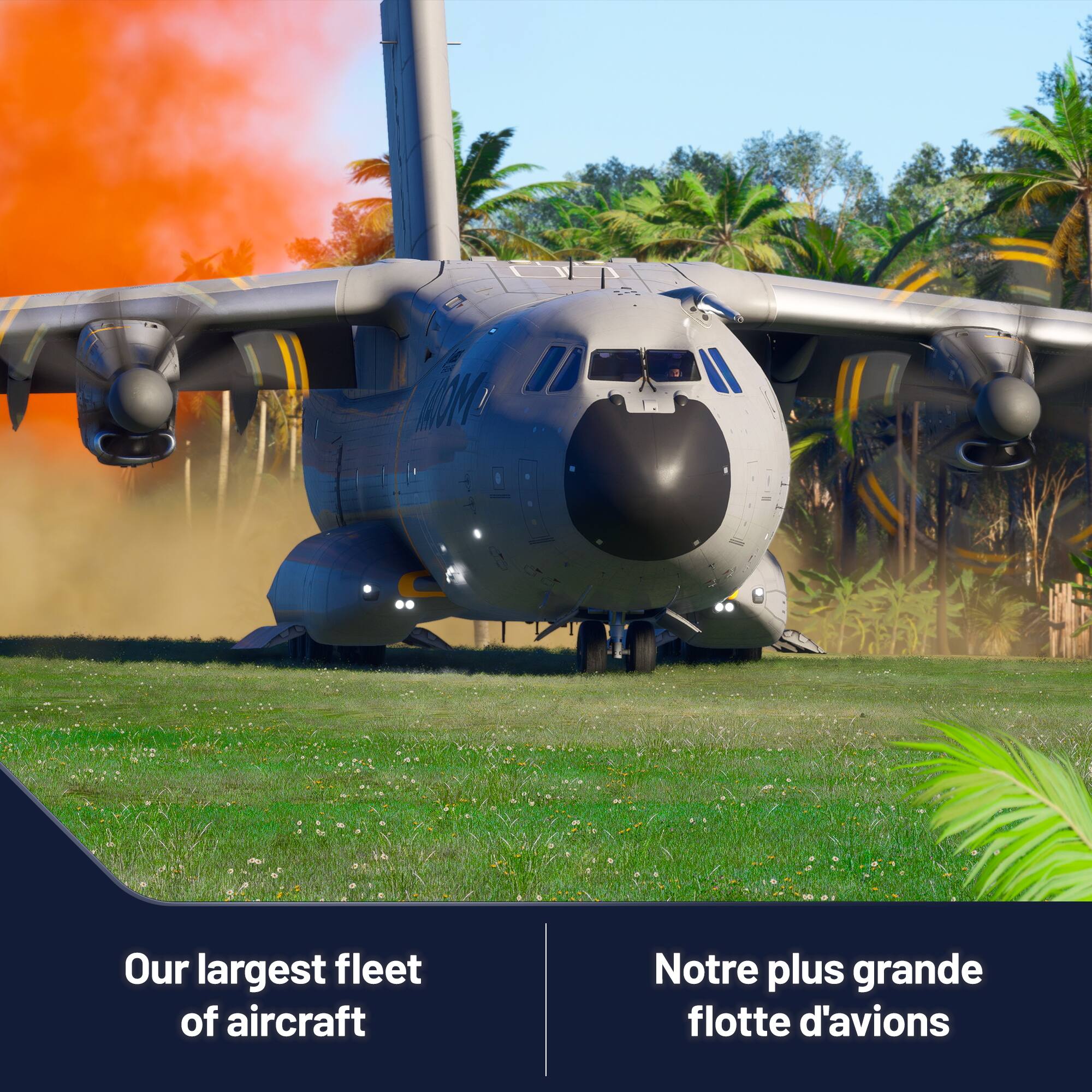 Our largest fleet of aircraft  
Notre plus grande flotte d'avions
