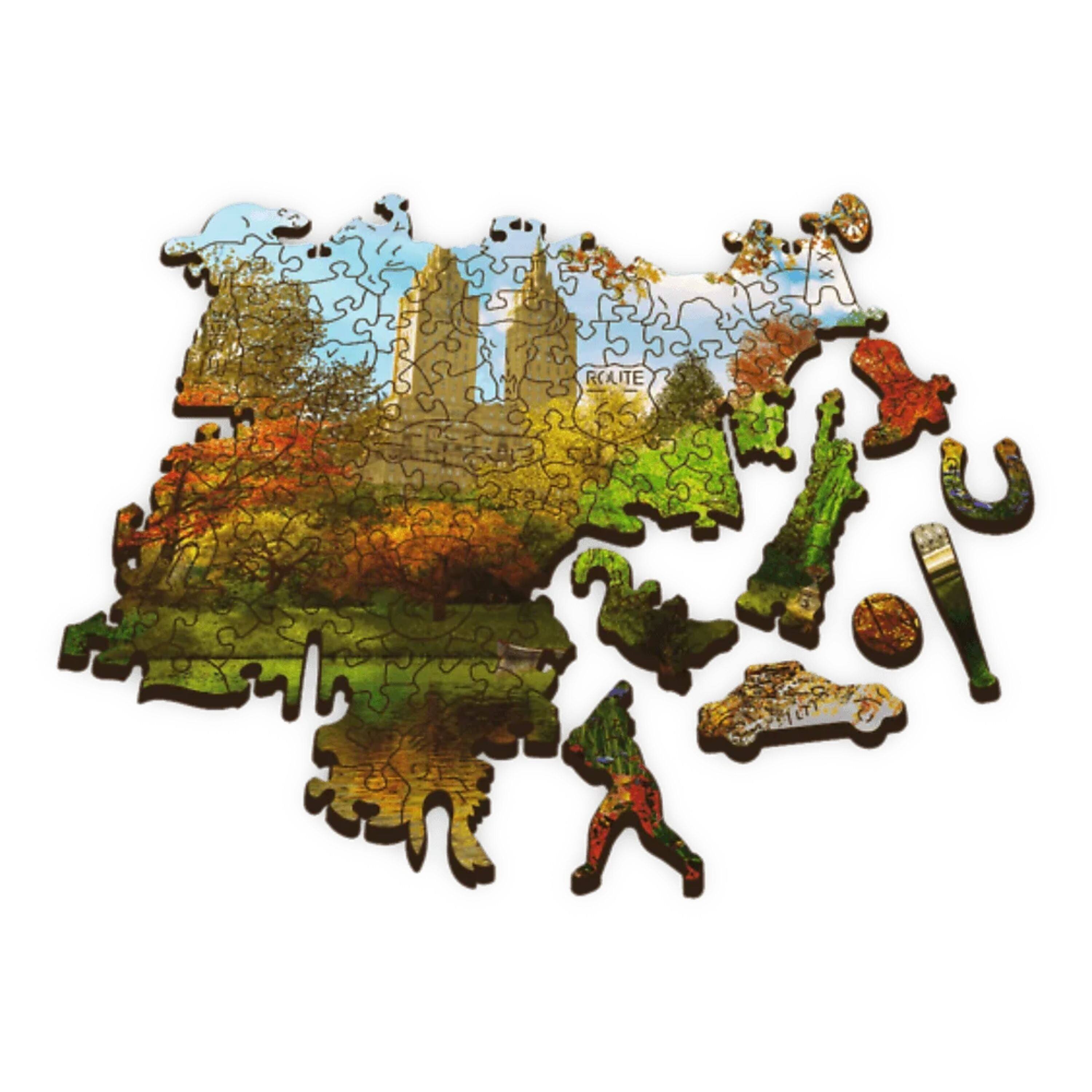 Alt View 1. Trefl - Trefl Wood Central Park, Manhattan, New York 500+1 Wooden Puzzle.
