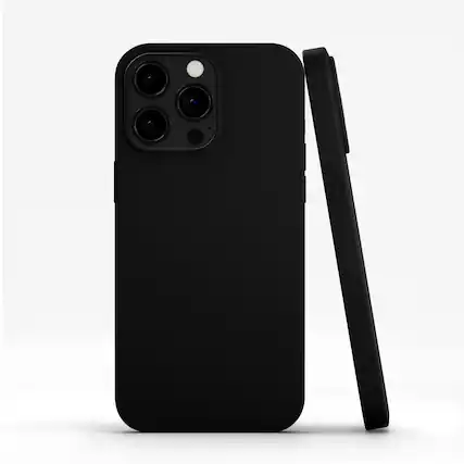 Front. RadEnergy - RadEnergy EMF Protection Phone Case for iPhone 16 Pro - Black.