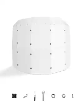 VEVOR - Drum Shield, 5 Panels 2ft x 5ft Portable Acrylic Drum Cage with Zinc Alloy Hinges and Deflectors - Transparent