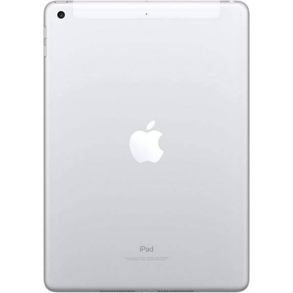 Left. Apple - Apple iPad 6th Gen 9.7 in, 32GB, Wi-Fi Only - Silver.