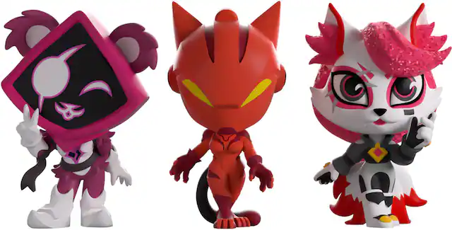 Front. Youtooz - Fortnite Minitooz 3-Pack: Raven Team Leader, Lynx, Kimiko Five-Tails (2.4" - 2.6" Figures).