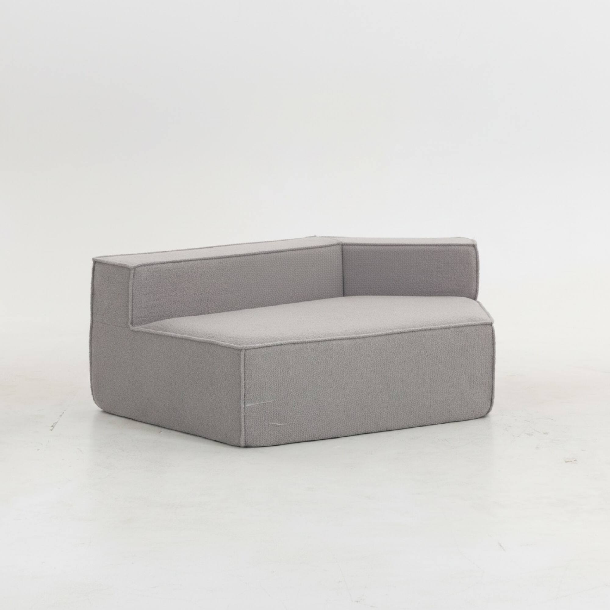 Alt View 8. GOODSILO - Soft Modular Floor Sofa Chair with Wide Seat and Plush Back Cushions, Cozy Lounge Chair for Living Room - Grey.