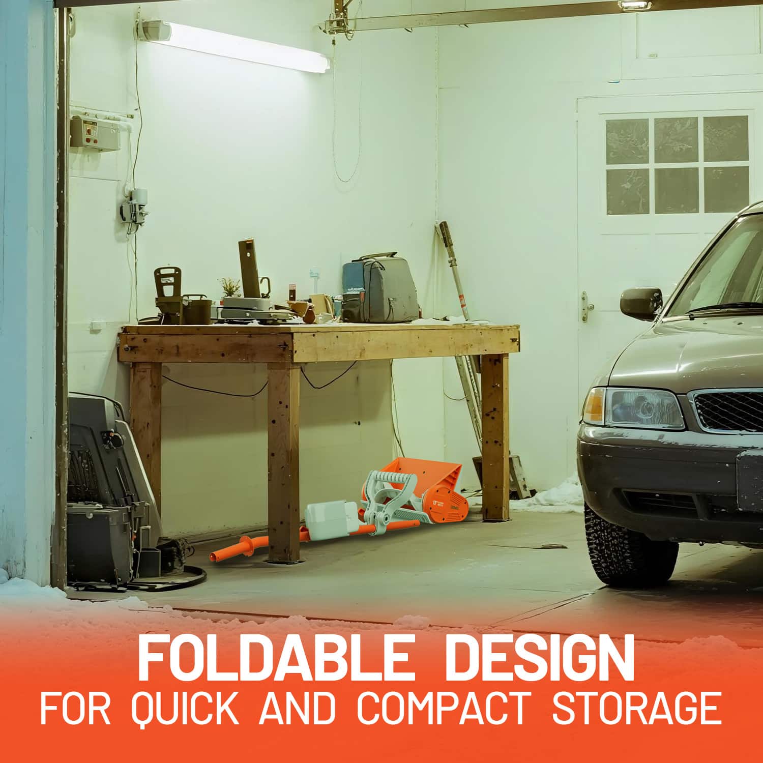FOLDABLE DESIGN FOR QUICK AND COMPACT STORAGE