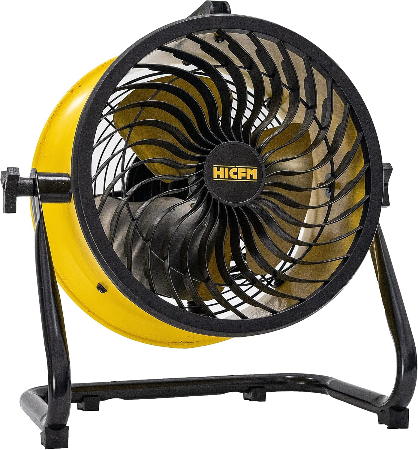 Akoasm - 10" Turbo Floor Fan 1000 CFM, High-Velocity Drum Air Circulator, 3-Speed, Wall Mountable for Garage Shop Basement