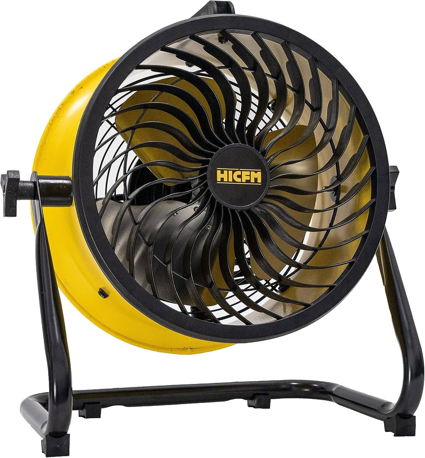 Front. Akoasm - 10" Turbo Floor Fan 1000 CFM, High-Velocity Drum Air Circulator, 3-Speed, Wall Mountable for Garage Shop Basement.
