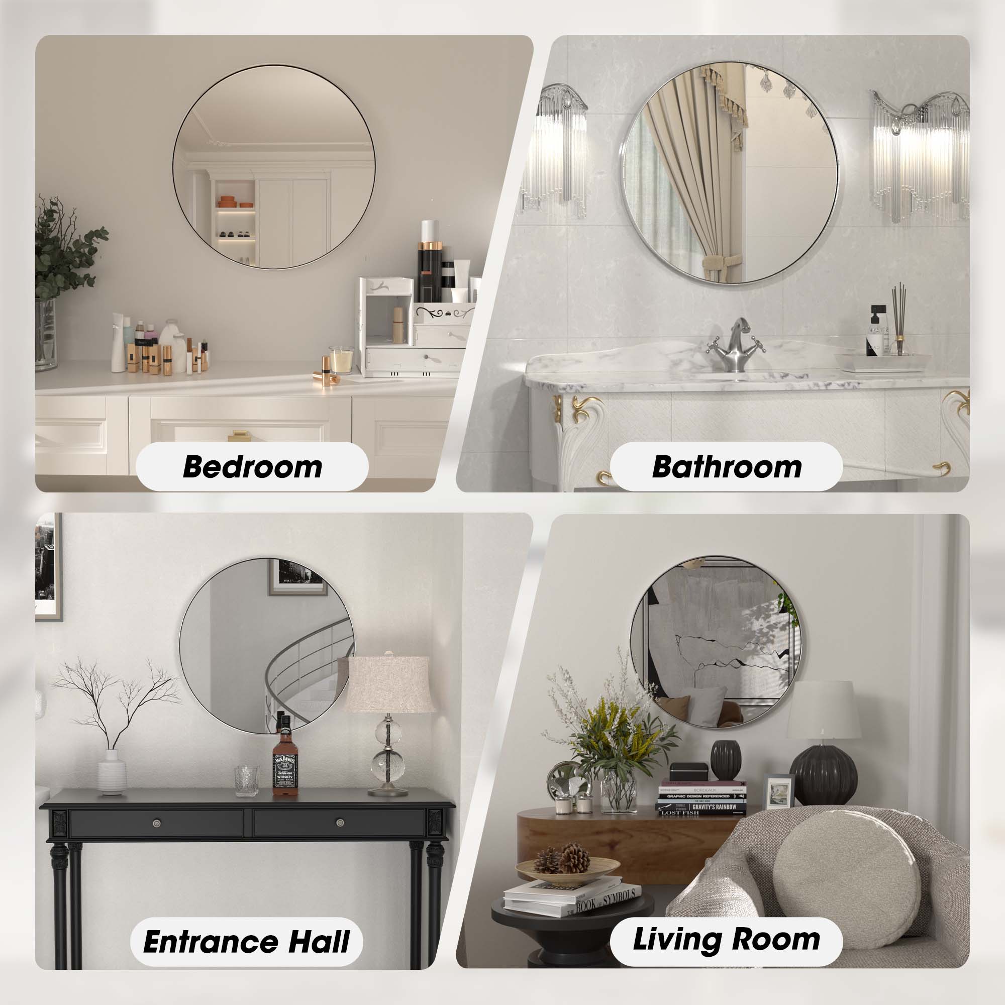 Bedroom  
Bathroom  
Entrance Hall  
Living Room