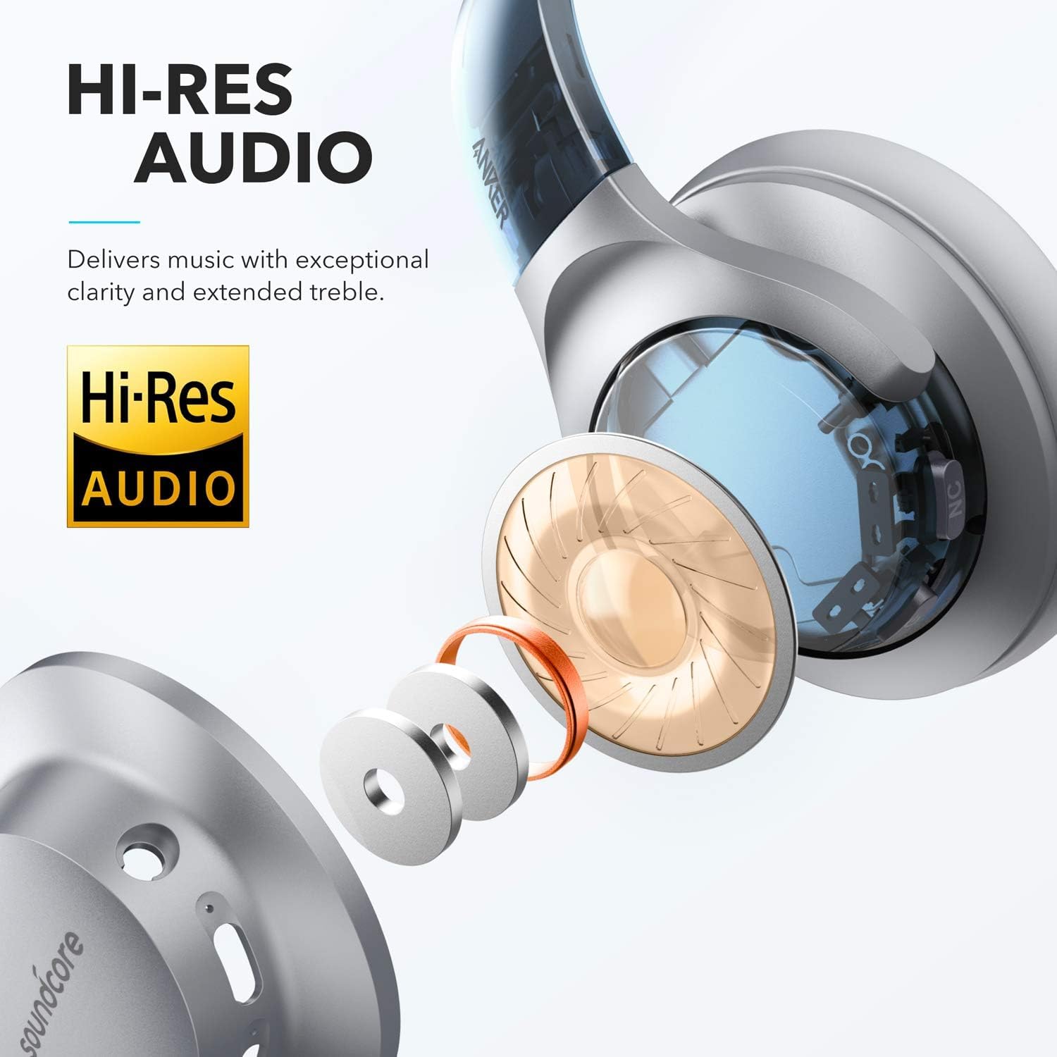 HI-RES AUDIO

Delivers music with exceptional clarity and extended treble.

Hi-Res AUDIO