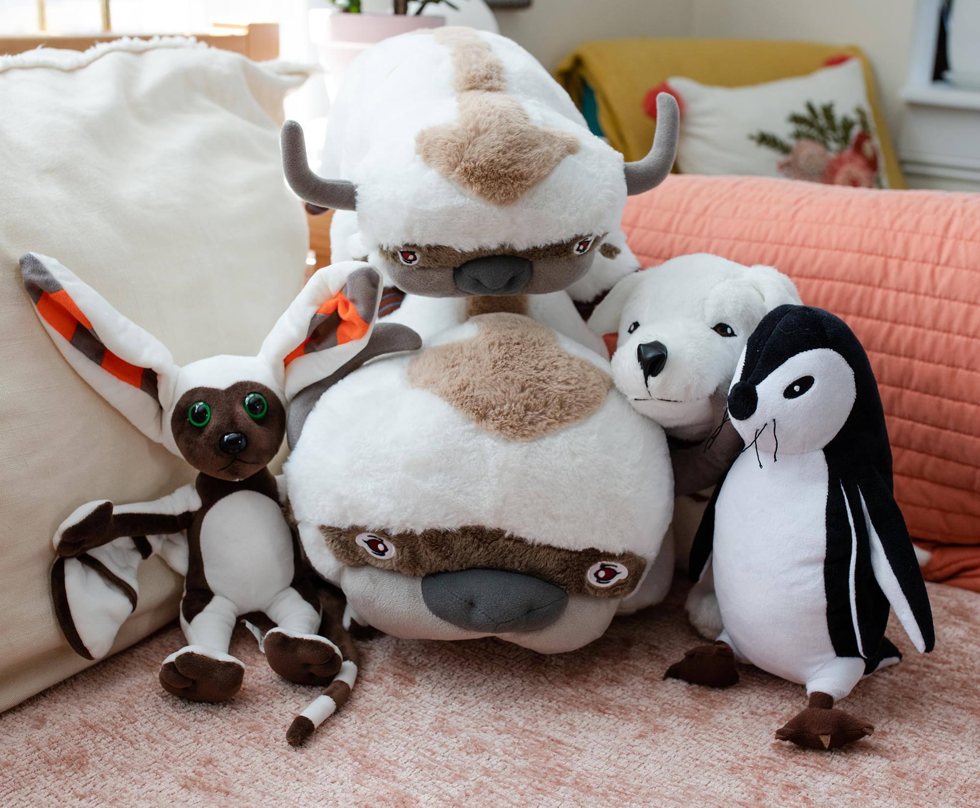 Alt View 4. Nickelodeon - Avatar: The Last Airbender 13-Inch Character Plush Toy | Momo - White.