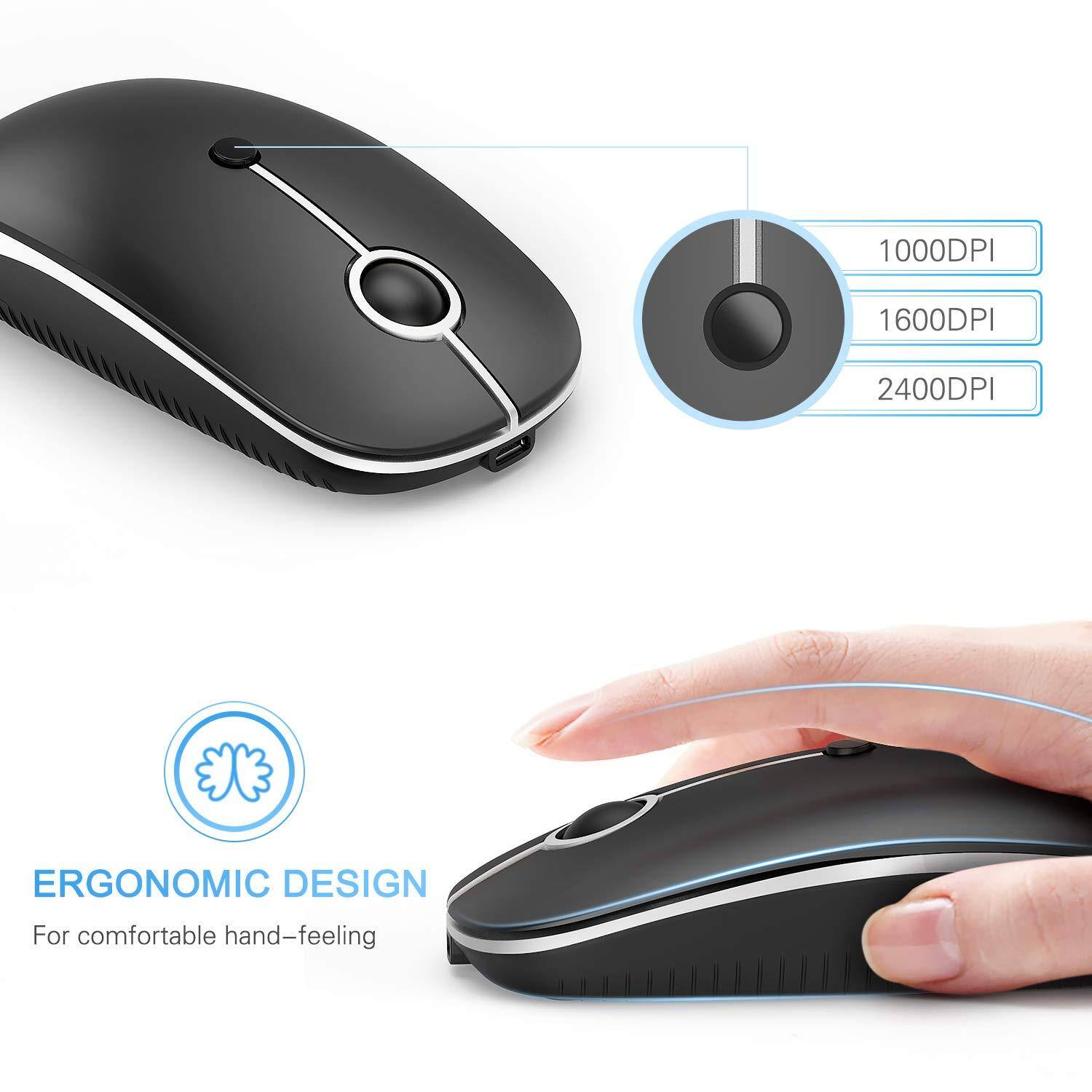 1000DPI  
1600DPI  
2400DPI  

ERGONOMIC DESIGN  
For comfortable hand-feeling