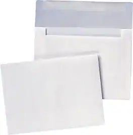 Quality Park - Gummed Invitation Envelopes, 4 3/8" x 5 3/4", 500/Box - White
